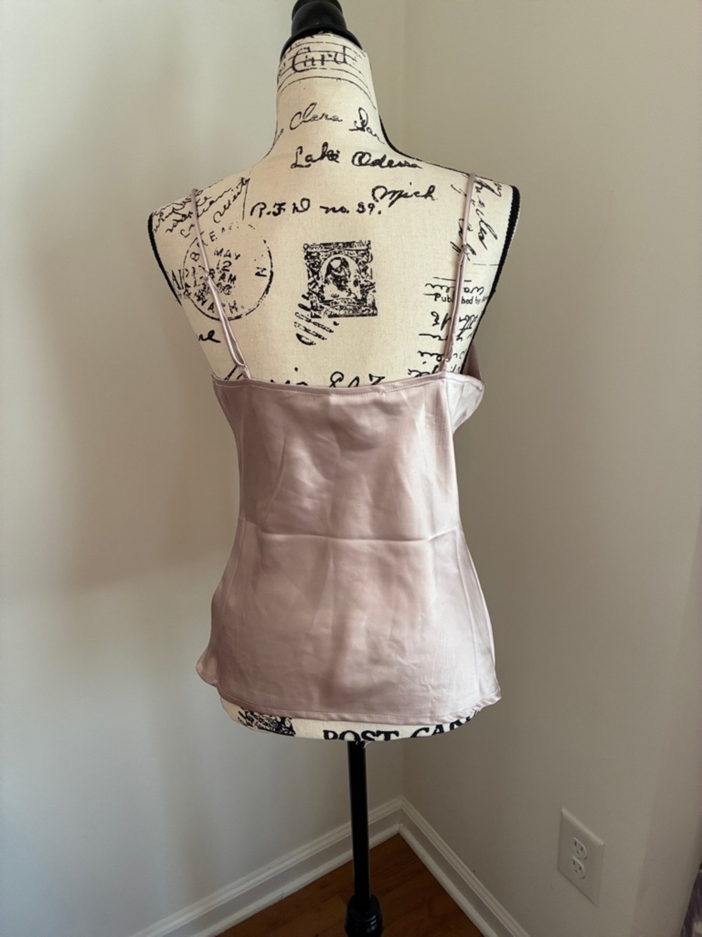 Altar'd State Satin Cowl-Neck Camisole (Blush) - Picture 7 of 11